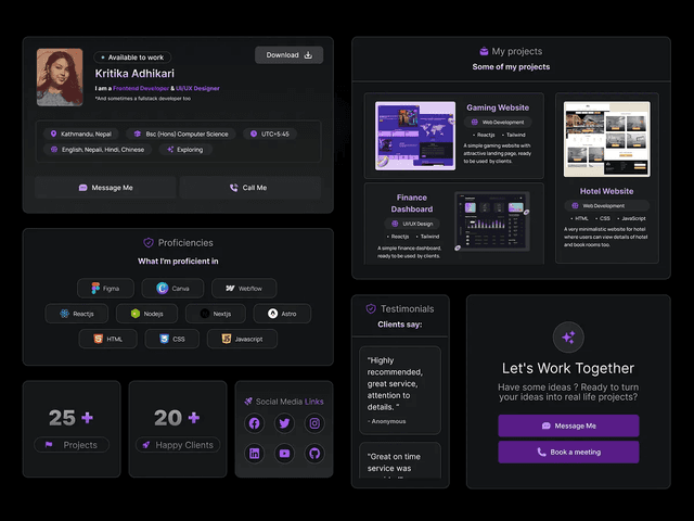 Portfolio Website Project Image